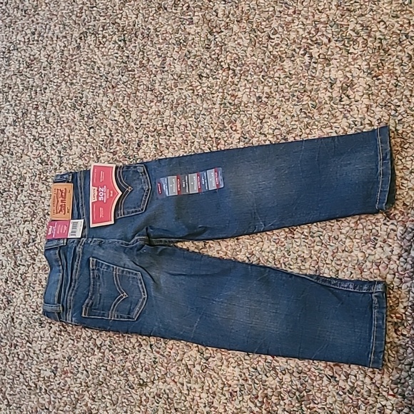 LEVIS BOYS 502 REGULAR TAPER STRETCH BLUE JEANS SIZE 4 REGULAR - Picture 1 of 12